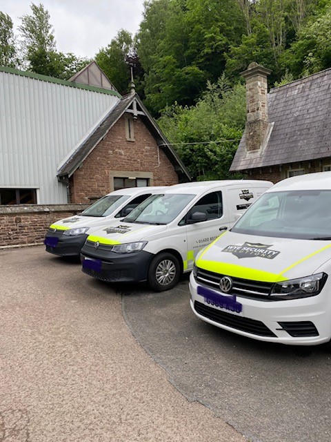 Highly visible security mobile patrol vans